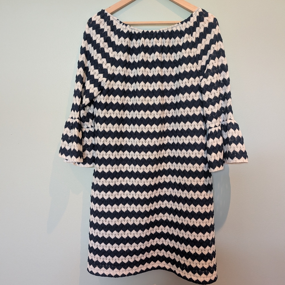 Trina Turk White and Navy Dress - Picture 6 of 7